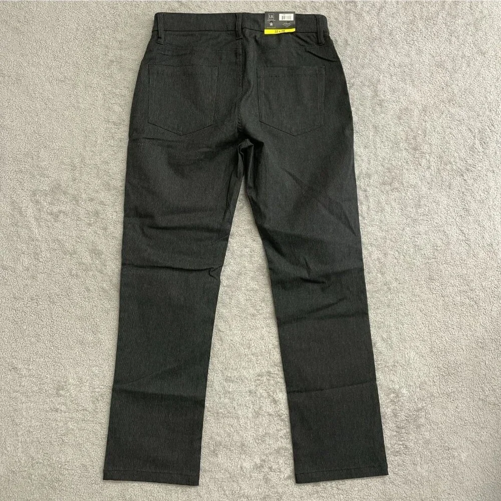 NEW Urban Star Men's 32x29 Stretch Relaxed Fit Straight Leg Pants Dark Gray